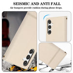 Til Samsung Galaxy S26 FE Cover TPU PU Læder Folio Flip Stødsikkert Telefoncover med Spejl