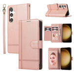 Til Samsung Galaxy S26 FE Cover TPU PU Læder Folio Flip Stødsikkert Telefoncover med Spejl