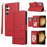Til Samsung Galaxy S26 FE Cover TPU PU Læder Folio Flip Stødsikkert Telefoncover med Spejl