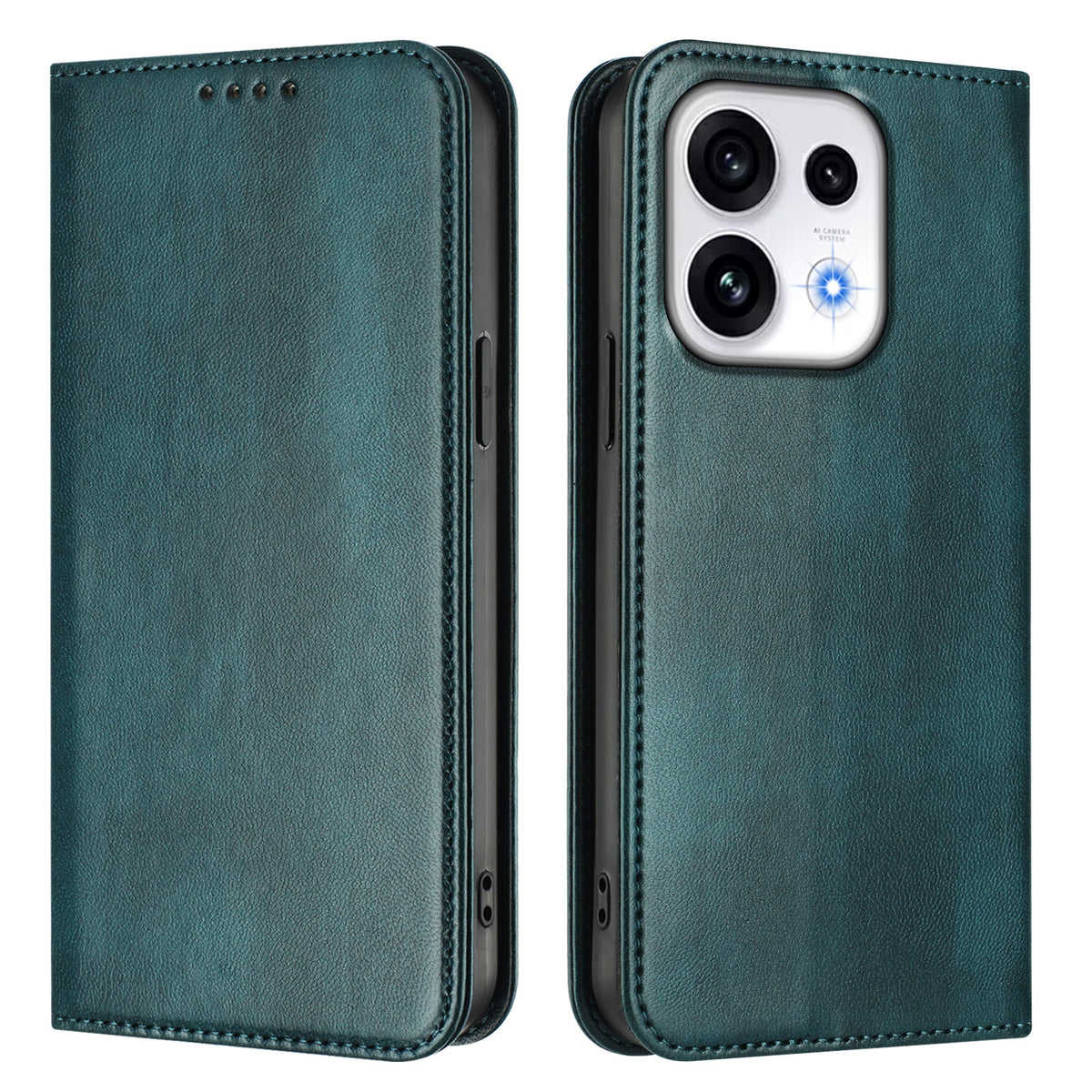 Til Oppo Reno16 FS 5G / Oppo Reno16 F 5G Pung-etuier Retro Tekstur RFID-Blokerende Læder Telefoncover