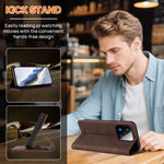 For Xiaomi 17 Max Case RINACASIS RC23 RFID Blocking Wallet Stand PU Leather Phone Cover