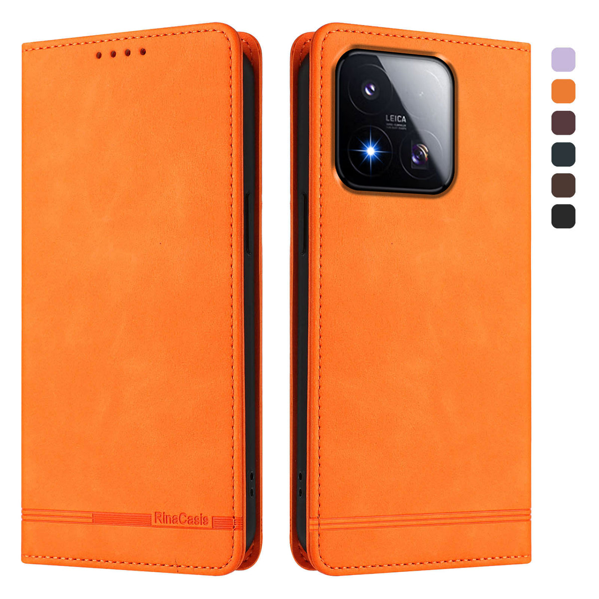 For Xiaomi 17 Max Case RINACASIS RC23 RFID Blocking Wallet Stand PU Leather Phone Cover