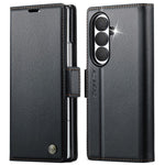 CASEME for Samsung Galaxy Z Fold8 Ultra Case  023 Series RFID Blocking Wallet Stand Glossy Litchi Texture Leather Phone Cover