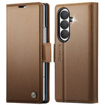 CASEME for Samsung Galaxy Z Fold8 Ultra Case  023 Series RFID Blocking Wallet Stand Glossy Litchi Texture Leather Phone Cover