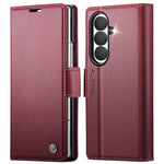 CASEME for Samsung Galaxy Z Fold8 Ultra Case  023 Series RFID Blocking Wallet Stand Glossy Litchi Texture Leather Phone Cover