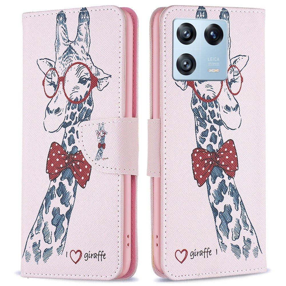 For Xiaomi 13 Pro 5G Phone Case Pattern Printing PU Leather Wallet Stand Cover