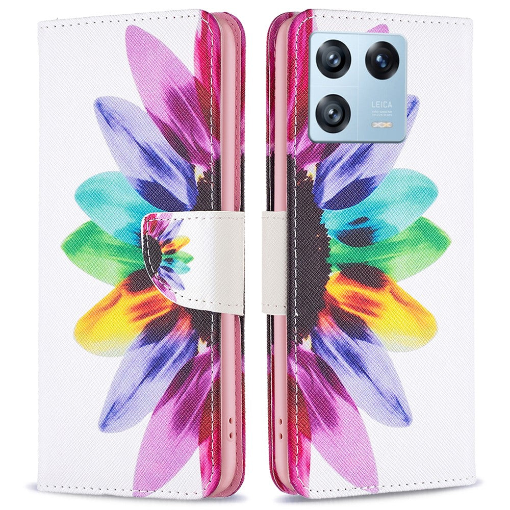 For Xiaomi 13 Pro 5G Phone Case Pattern Printing PU Leather Wallet Stand Cover