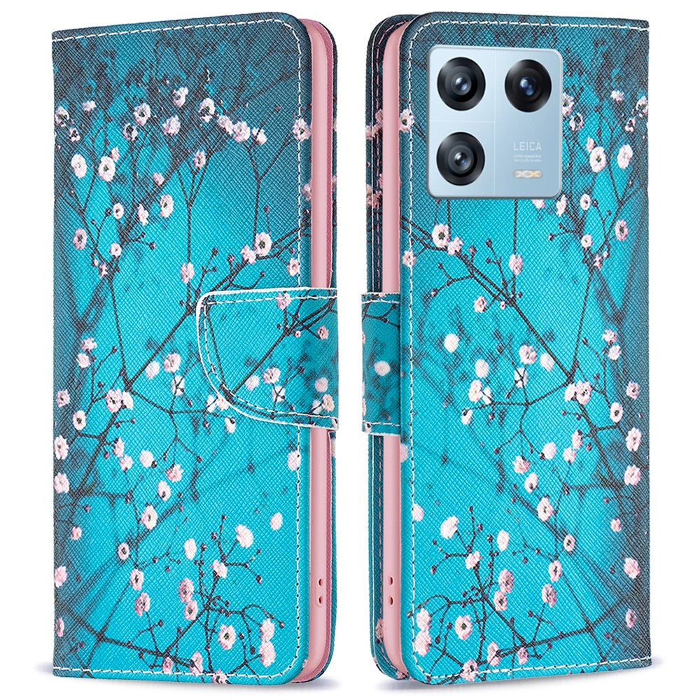 For Xiaomi 13 Pro 5G Phone Case Pattern Printing PU Leather Wallet Stand Cover