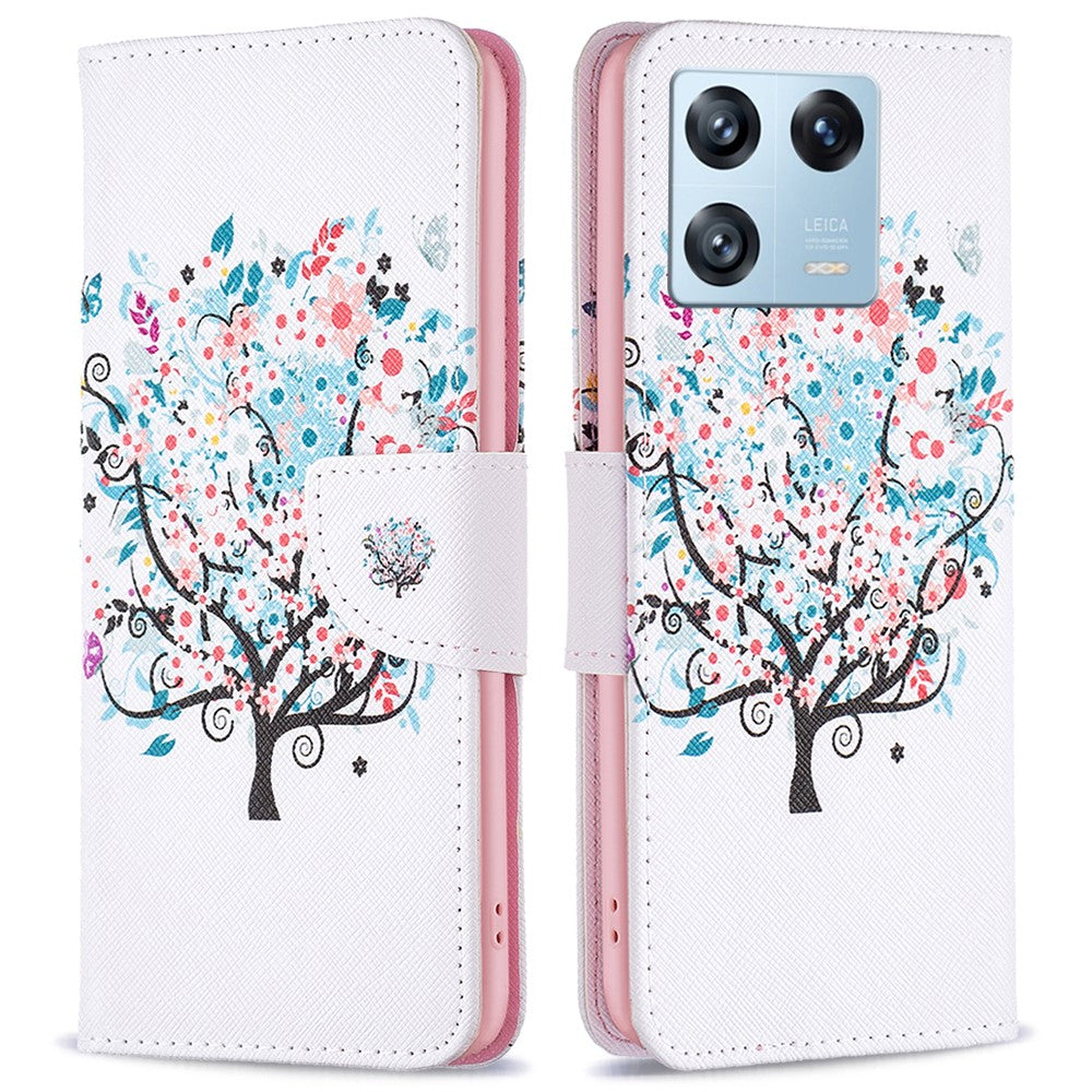 For Xiaomi 13 Pro 5G Phone Case Pattern Printing PU Leather Wallet Stand Cover