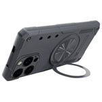 Til iPhone 16 Pro Magnetisk Cover 360° Roterende Ring Kickstand TPU Telefoncover