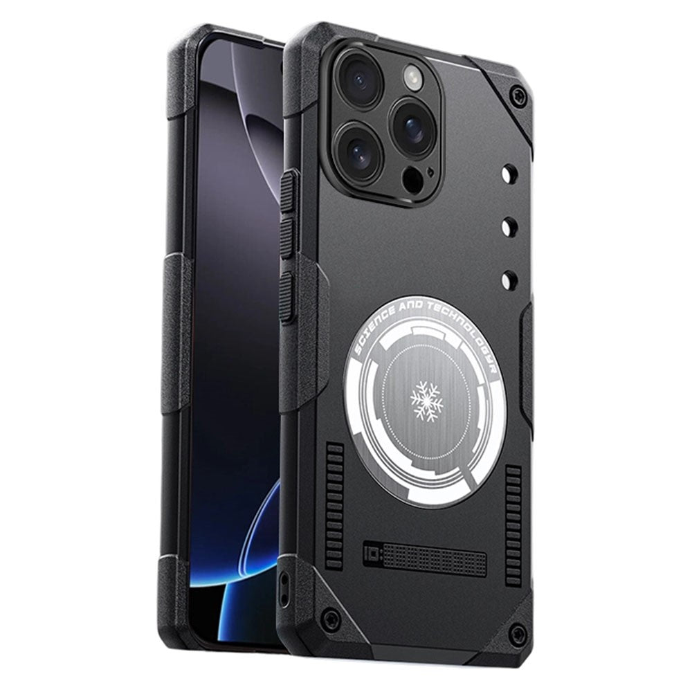 For iPhone 16 Pro Max Case Graphene Cooling TPU + PC Armor Shockproof Phone Cover