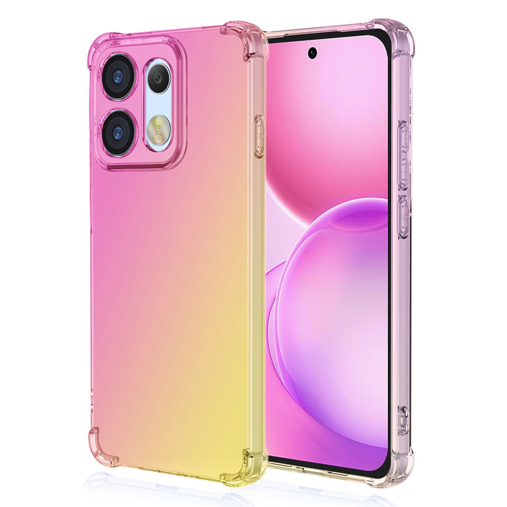 Oppo Reno16 5G (Global) / Reno16 Pro 5G (Global)-cover med gradueret farve, TPU og faldsikring