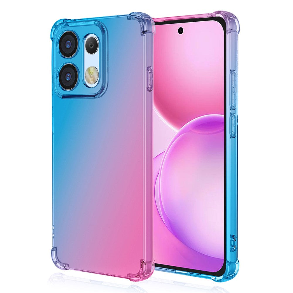 Oppo Reno16 5G (Global) / Reno16 Pro 5G (Global)-cover med gradueret farve, TPU og faldsikring