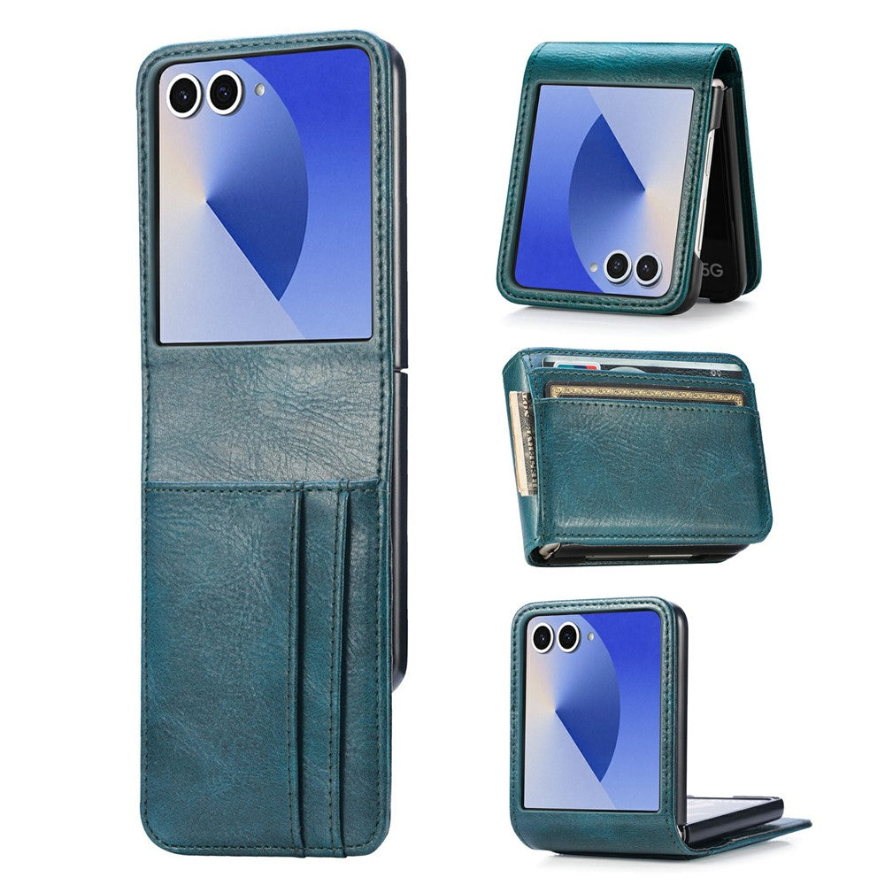For Samsung Galaxy Z Flip8 Case Multi-Card Slot Leather Protective Phone Back Cover