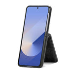 For Samsung Galaxy Z Flip7 5G Case Detachable 2-in-1 Card Slots Zipper Leather + PC Phone Cover
