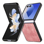 Til Samsung Galaxy Z Flip8 Cover Stødsikkert Slankt Retro Læder Telefoncover