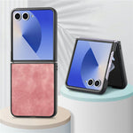 Til Samsung Galaxy Z Flip8 Cover Stødsikkert Slankt Retro Læder Telefoncover