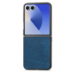 Til Samsung Galaxy Z Flip8 Cover Stødsikkert Slankt Retro Læder Telefoncover