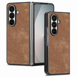 Til Samsung Galaxy Z Fold8 Ultra Cover Stødsikkert Slankt Retro Læder Telefon Bagcover