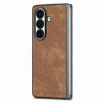 Til Samsung Galaxy Z Fold8 Ultra Cover Stødsikkert Slankt Retro Læder Telefon Bagcover