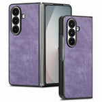Til Samsung Galaxy Z Fold8 Ultra Cover Stødsikkert Slankt Retro Læder Telefon Bagcover