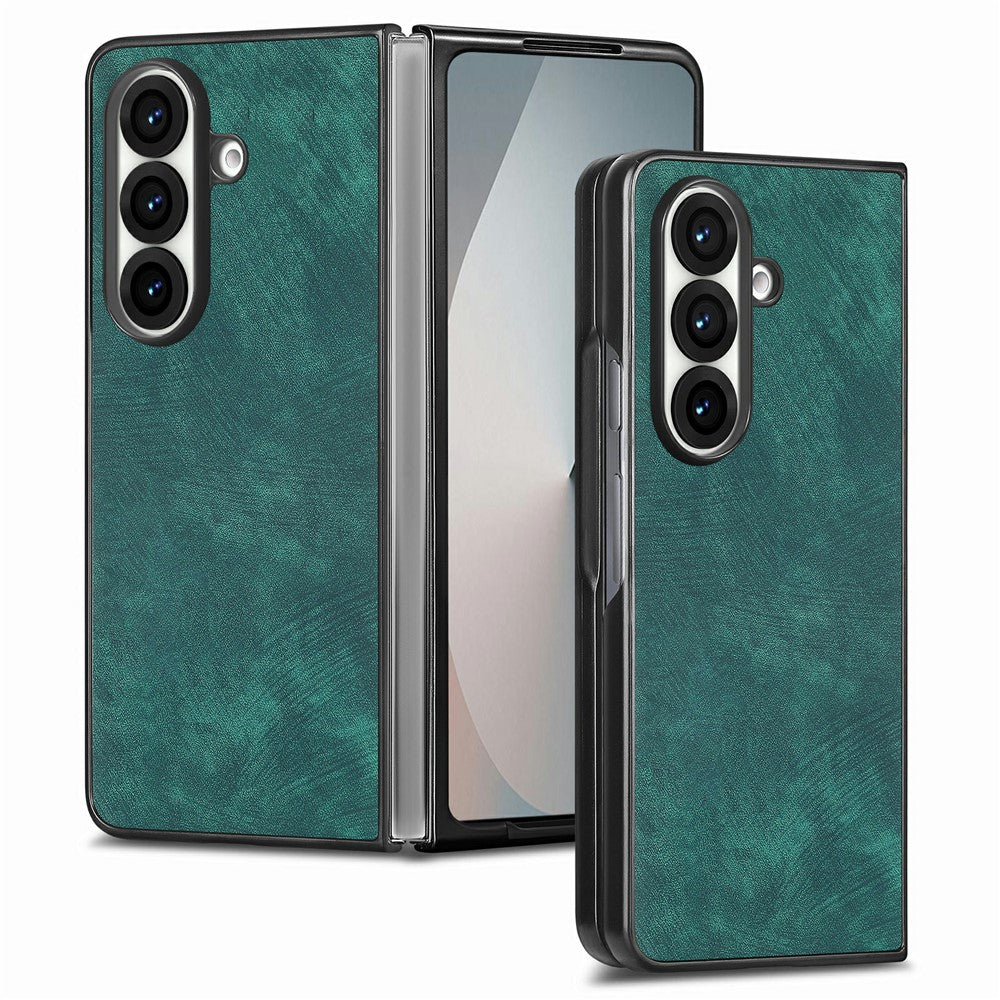 Til Samsung Galaxy Z Fold8 Ultra Cover Stødsikkert Slankt Retro Læder Telefon Bagcover