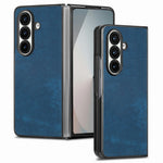 Til Samsung Galaxy Z Fold7 5G Etui Stødsikkert Slankt Retro Læder Telefoncover