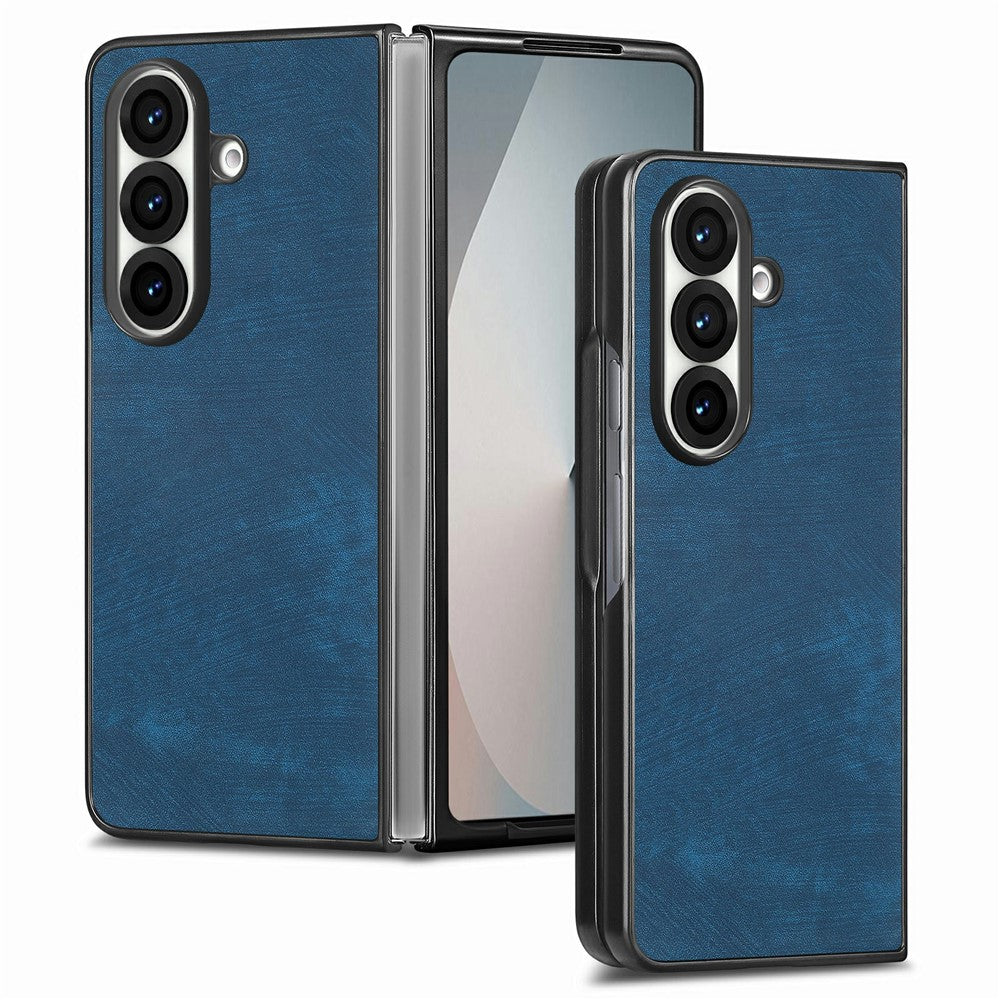 Til Samsung Galaxy Z Fold7 5G Etui Stødsikkert Slankt Retro Læder Telefoncover