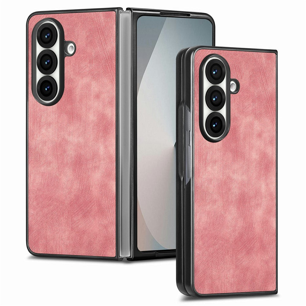 Til Samsung Galaxy Z Fold7 5G Etui Stødsikkert Slankt Retro Læder Telefoncover