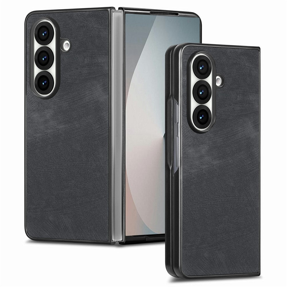 Til Samsung Galaxy Z Fold7 5G Etui Stødsikkert Slankt Retro Læder Telefoncover