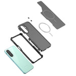 Magnetisk etui til Samsung Galaxy A18 5G / A18 4G / A17 5G / A17 4G / A26 5G, stødsikkert Airbag PC+TPU-mobilcover