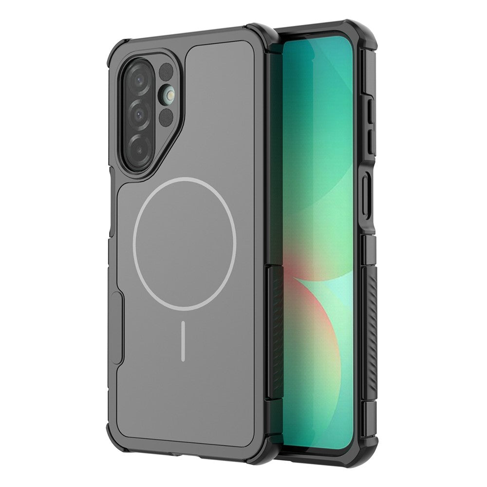 Samsung Galaxy A18 5G / A18 4G / A17 5G / A17 4G / A26 5G Magnetiskt Skal Stötsäkert Airbag PC+TPU mobilskal