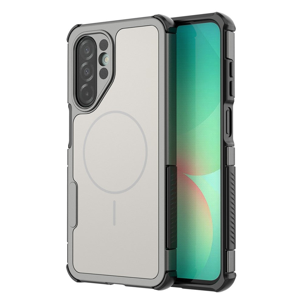 Samsung Galaxy A18 5G / A18 4G / A17 5G / A17 4G / A26 5G Magnetiskt Skal Stötsäkert Airbag PC+TPU mobilskal