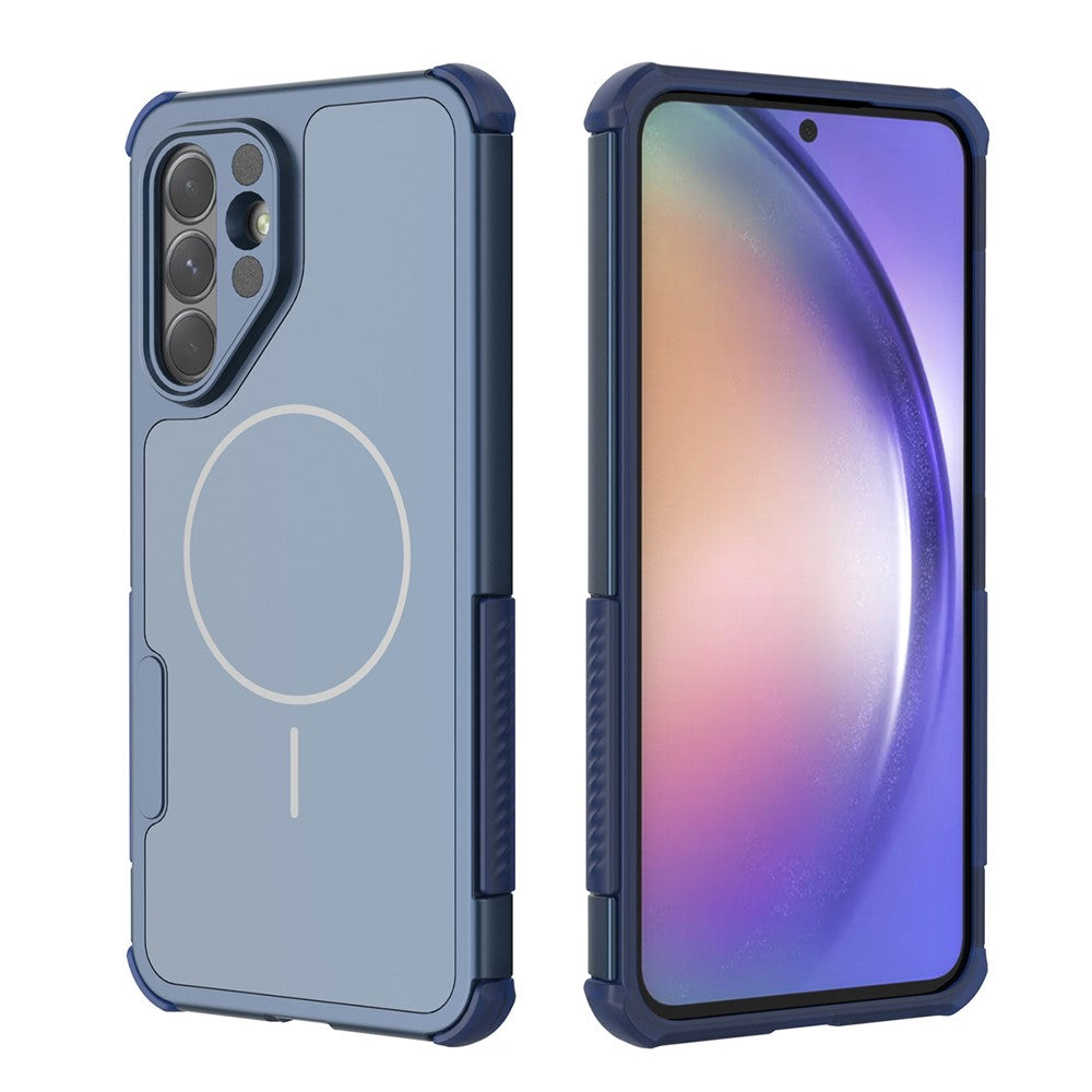 For Samsung Galaxy A36 5G / A56 5G magnetisk cover stødsikkert airbag PC+TPU telefoncover