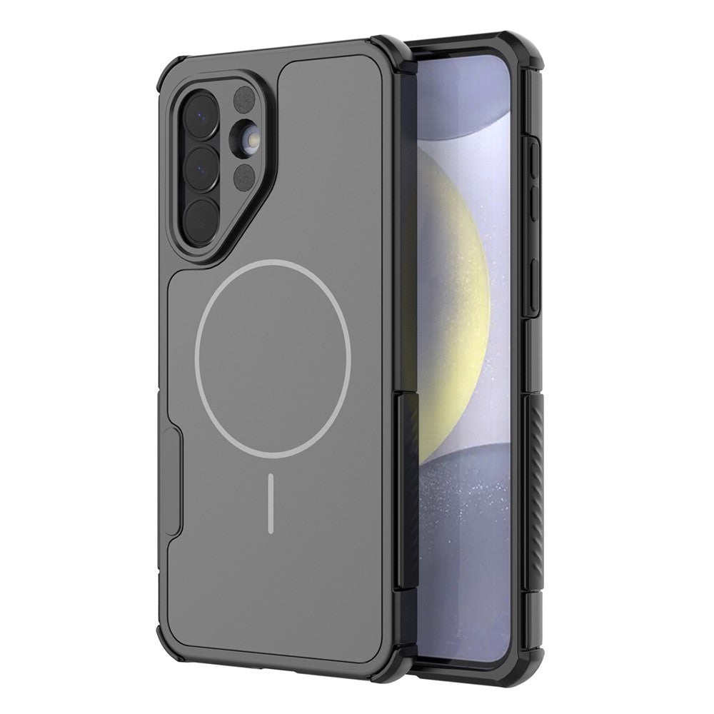 For Samsung Galaxy A57 5G Magnetic Case Shockproof Airbag PC+TPU Phone Cover