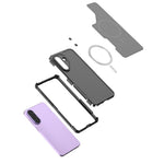 For Samsung Galaxy A57 5G Magnetic Case Shockproof Airbag PC+TPU Phone Cover
