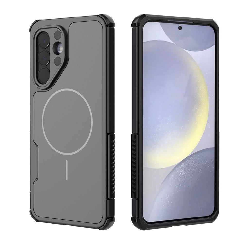 For Samsung Galaxy A57 5G Magnetic Case Shockproof Airbag PC+TPU Phone Cover