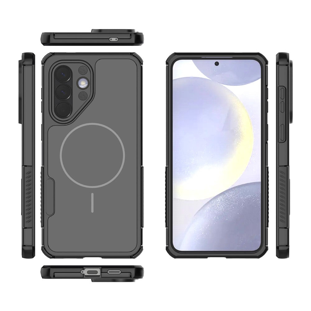 For Samsung Galaxy A57 5G Magnetic Case Shockproof Airbag PC+TPU Phone Cover