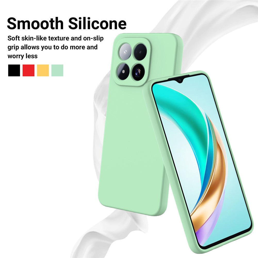 For Xiaomi 17 Max Liquid Silicone Case Phone Back Cover with Hand Strap