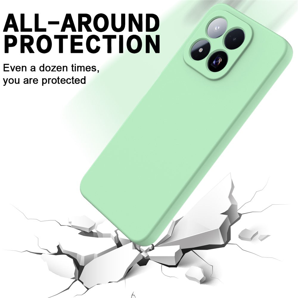 For Xiaomi 17 Max Liquid Silicone Case Phone Back Cover with Hand Strap