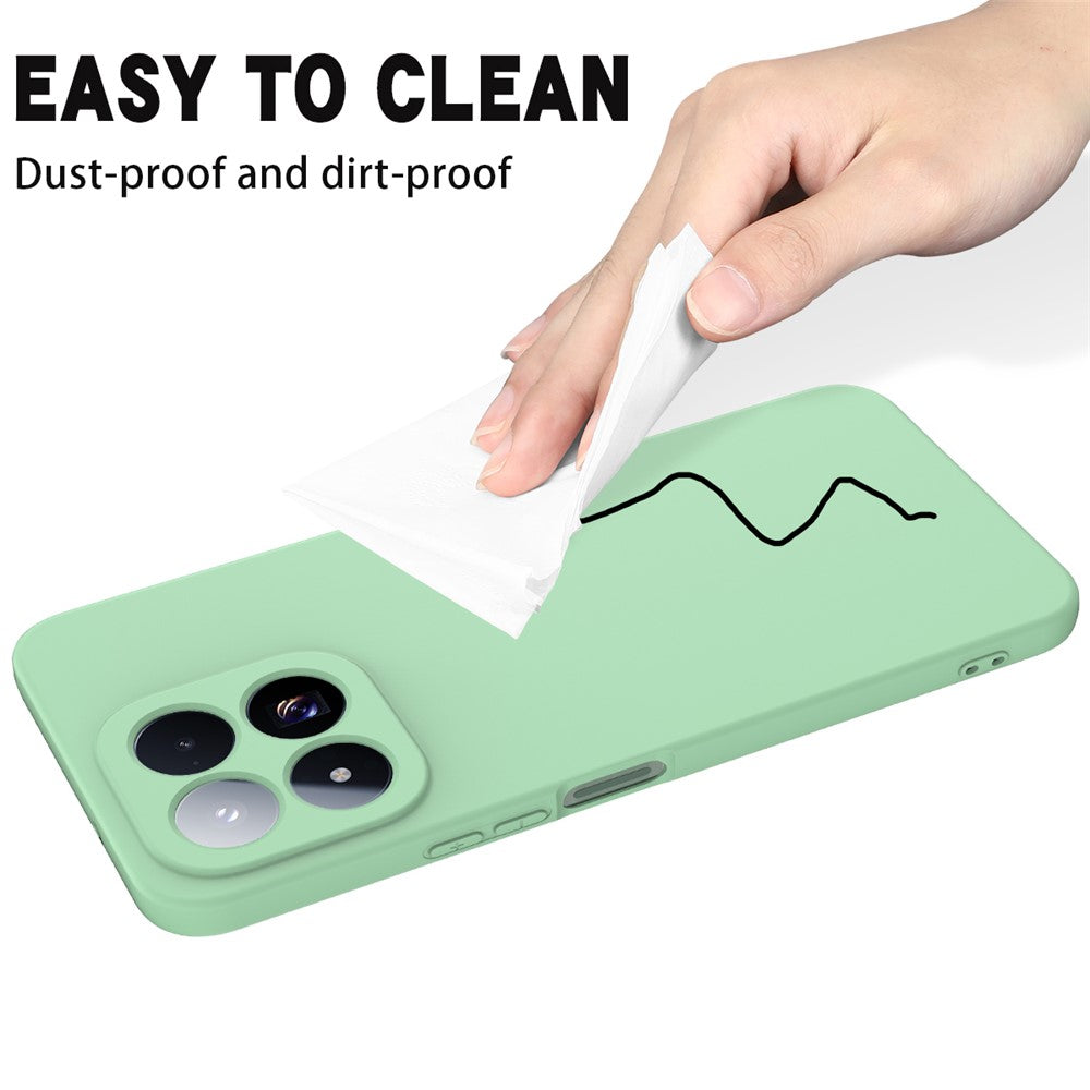 For Xiaomi 17 Max Liquid Silicone Case Phone Back Cover with Hand Strap