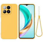 For Xiaomi 17 Max Liquid Silicone Case Phone Back Cover with Hand Strap