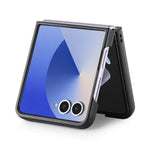 Til Samsung Galaxy Z Flip8 Cover Kulfibertekstur PU-læder + PC + TPU Telefoncover