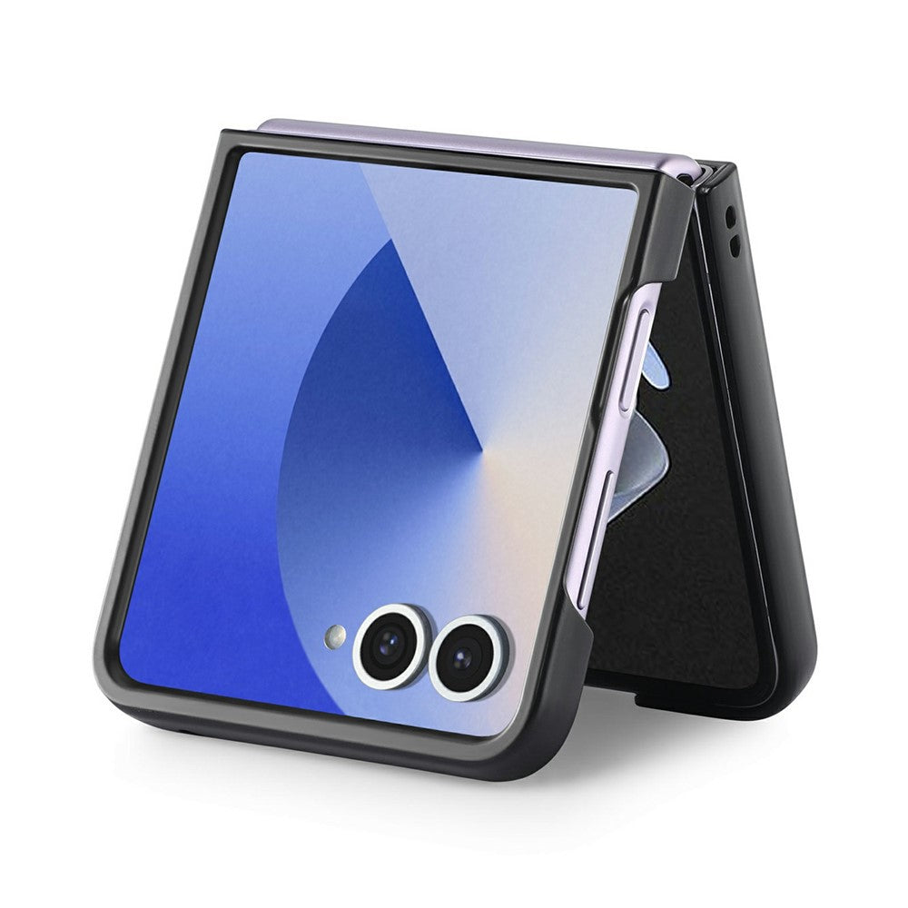 Til Samsung Galaxy Z Flip8 Cover Kulfibertekstur PU-læder + PC + TPU Telefoncover