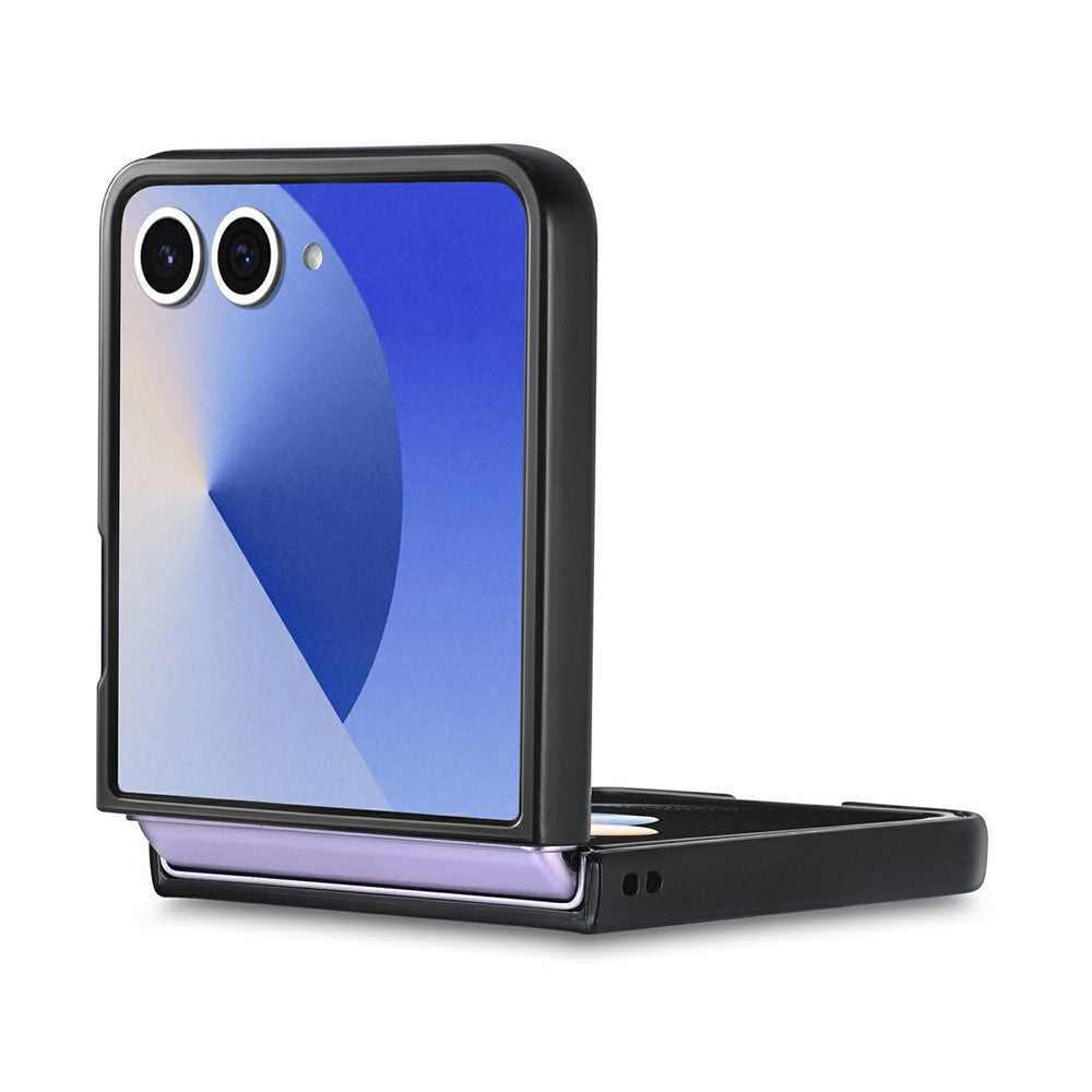 Til Samsung Galaxy Z Flip8 Cover Kulfibertekstur PU-læder + PC + TPU Telefoncover