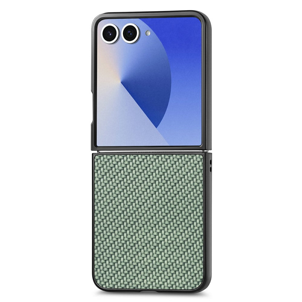Til Samsung Galaxy Z Flip8 Cover Kulfibertekstur PU-læder + PC + TPU Telefoncover