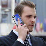For Samsung Galaxy Z Flip8 Magnetic Case with Card Bag Denim Texture Leather Back Cover
