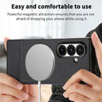 For Samsung Galaxy Z Fold8 Ultra Magnetic Case Detachable Wallet Stand Cloth Texture Leather + PC + TPU Phone Cover