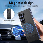 For Samsung Galaxy Z Fold8 Ultra Magnetic Case Detachable Wallet Stand Cloth Texture Leather + PC + TPU Phone Cover
