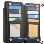 For Samsung Galaxy Z Fold8 Ultra Magnetic Case Detachable Wallet Stand Cloth Texture Leather + PC + TPU Phone Cover
